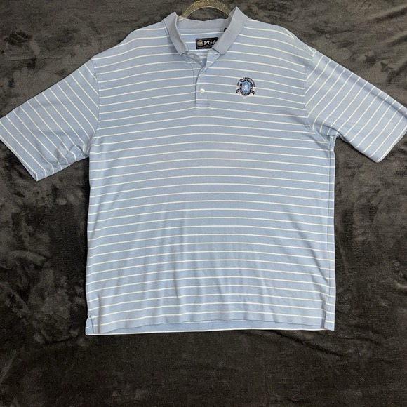 PGA Tour Other - Men's XL PGA Authentic 93rd PGA Championship Golf Polo Light Blue Short Sleeve